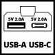 Einhell USB ārējais lādētājs TC-CP 18Li USB A/C Solo