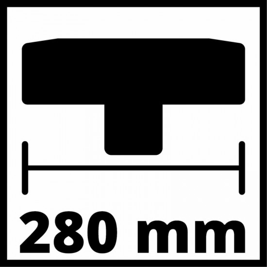 Einhell Grīdas birste 28cm ar rullīšiem
