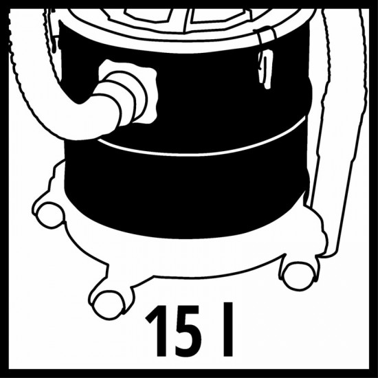Einhell TE-AV 18/15LiC-Solo Akumulatora pelnu sūcējs
