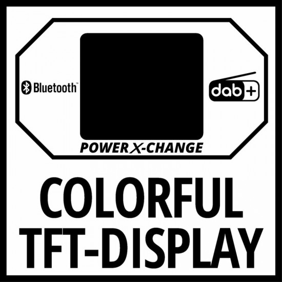 Einhell TE-CR 18 Li DAB+/FM/BT-Solo Akumulatora radio Einhell TE-CR 18 Li DAB+/FM/BT-Solo Akumulatora radio