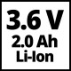 Einhell GC-CG 3,6/70Li Akumulatora zāles-krūmu šķēres