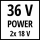Einhell GP-BC 36/430 Li-BL-Solo Akumulatora zāles trimmeris