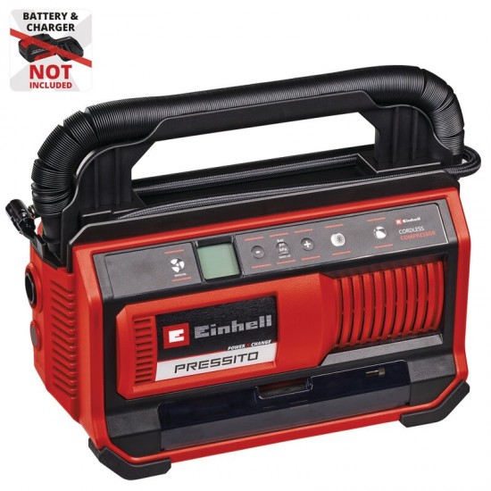 Einhell PRESSITO 18/25 Akumulatora hibrīdkompresors Einhell PRESSITO 18/25 Akumulatora hibrīdkompresors