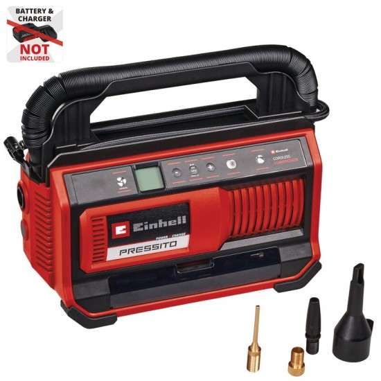 Einhell PRESSITO 18/25 Akumulatora hibrīdkompresors Einhell PRESSITO 18/25 Akumulatora hibrīdkompresors