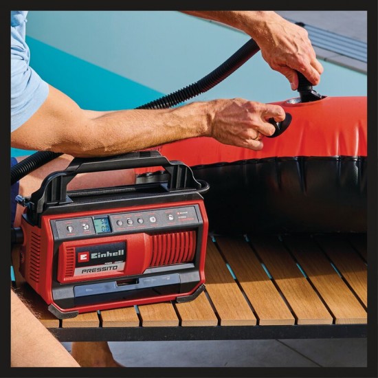 Einhell PRESSITO 18/25 Hybrid Akumulatora hibrīdkompresors Einhell PRESSITO 18/25 Hybrid Akumulatora hibrīdkompresors