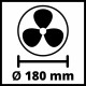Einhell GE-CF 18/2200Li Akumulatora ventilators