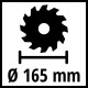 Einhell TP-PS 18/165 Li BL-Solo Akumulatora ripzāģis Einhell TP-PS 18/165 Li BL-Solo Akumulatora ripzāģis