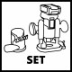 Einhell TP-RO 18 Set Li BL-Solo Akumulatora virsfrēze