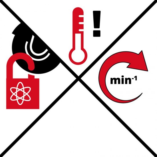 Einhell Akumulatora leņķa slīpmašina TE-AG 18/115 Li-Solo