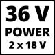 Einhell GE-CM 36/47 S HW Li Akumulatora zāles pļāvējs (4 x 4,0Ah)